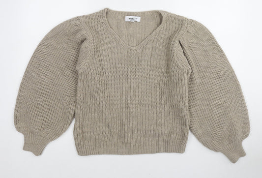 Womens UK Size S Isabella D. Beige Pullover Jumper