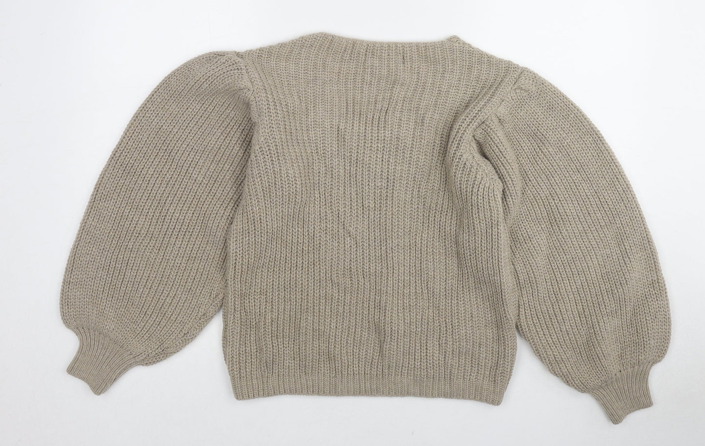 Womens UK Size S Isabella D. Beige Pullover Jumper