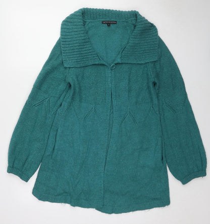 Womens UK Size 12 Marks and Spencer Blue Cardigan Jumper
