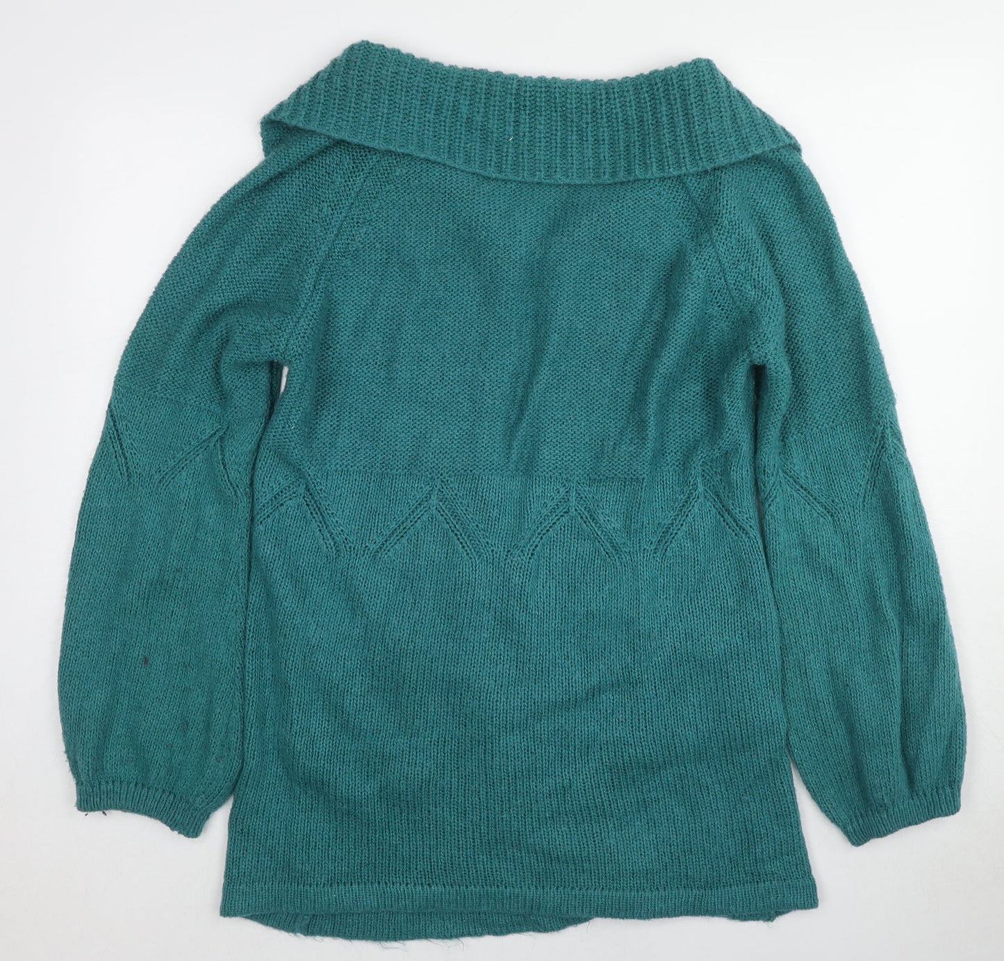 Womens UK Size 12 Marks and Spencer Blue Cardigan Jumper