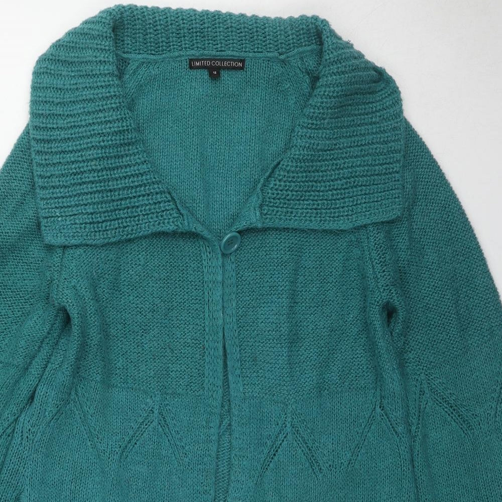 Womens UK Size 12 Marks and Spencer Blue Cardigan Jumper