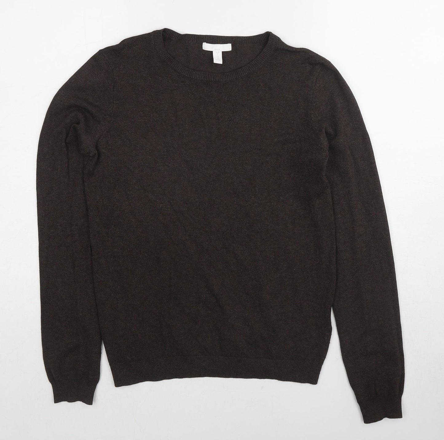 Womens UK Size S H&M Brown Pullover Jumper