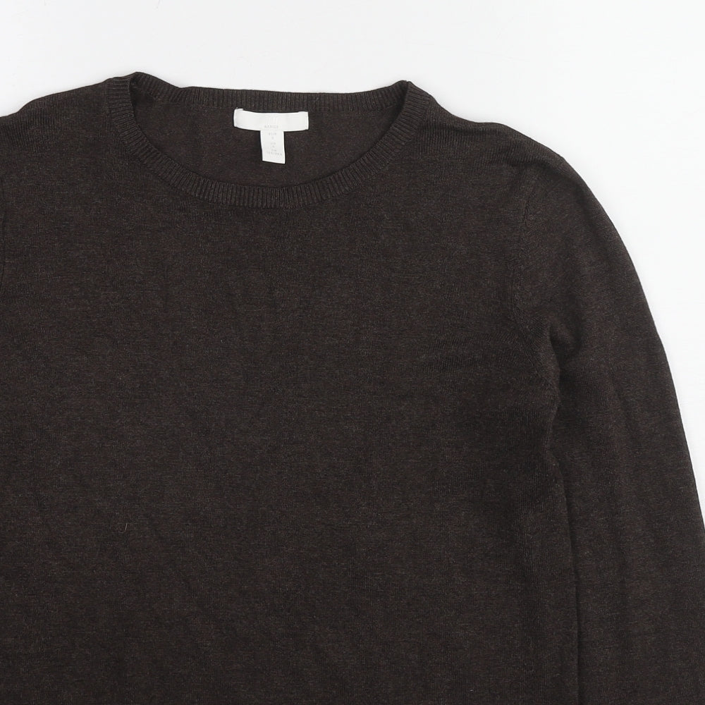 Womens UK Size S H&M Brown Pullover Jumper