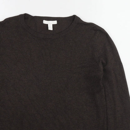 Womens UK Size S H&M Brown Pullover Jumper