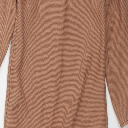 H&M Boys Brown Cotton Babygrow One-Piece Size 24 Months Button