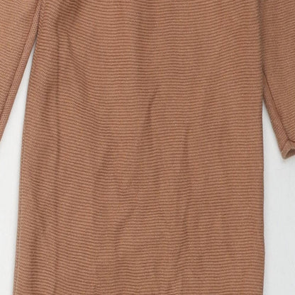 H&M Boys Brown Cotton Babygrow One-Piece Size 24 Months Button