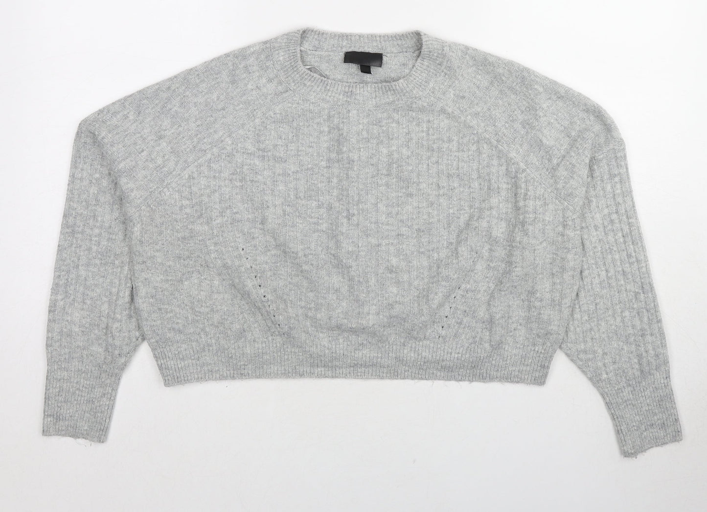 Womens UK Size 12 Topshop Grey Pullover Jumper