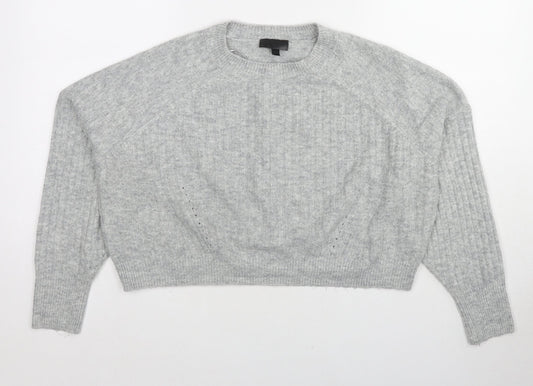 Womens UK Size 12 Topshop Grey Pullover Jumper