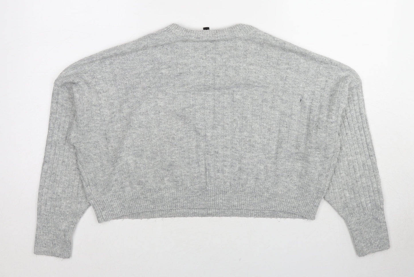 Womens UK Size 12 Topshop Grey Pullover Jumper