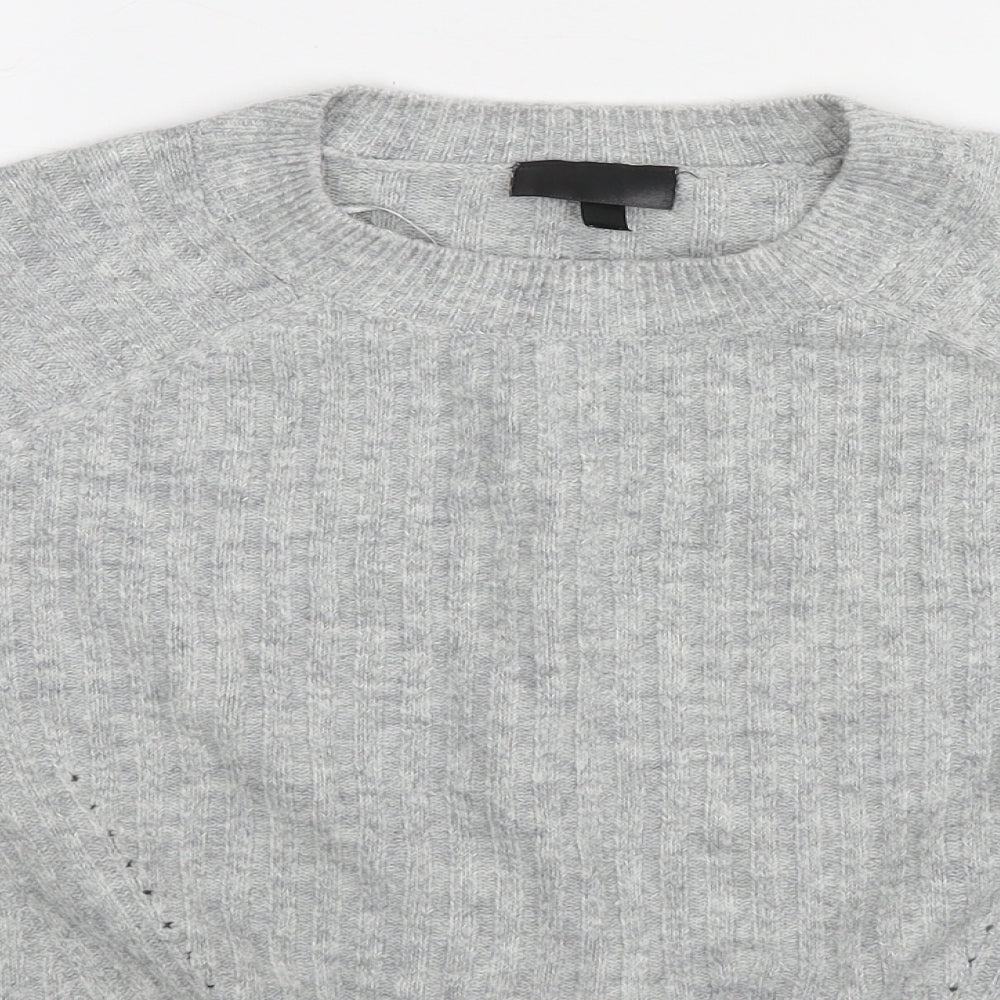 Womens UK Size 12 Topshop Grey Pullover Jumper
