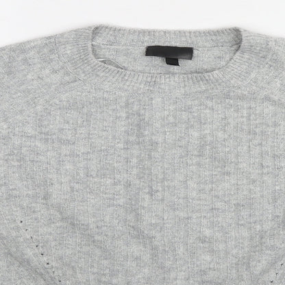 Womens UK Size 12 Topshop Grey Pullover Jumper