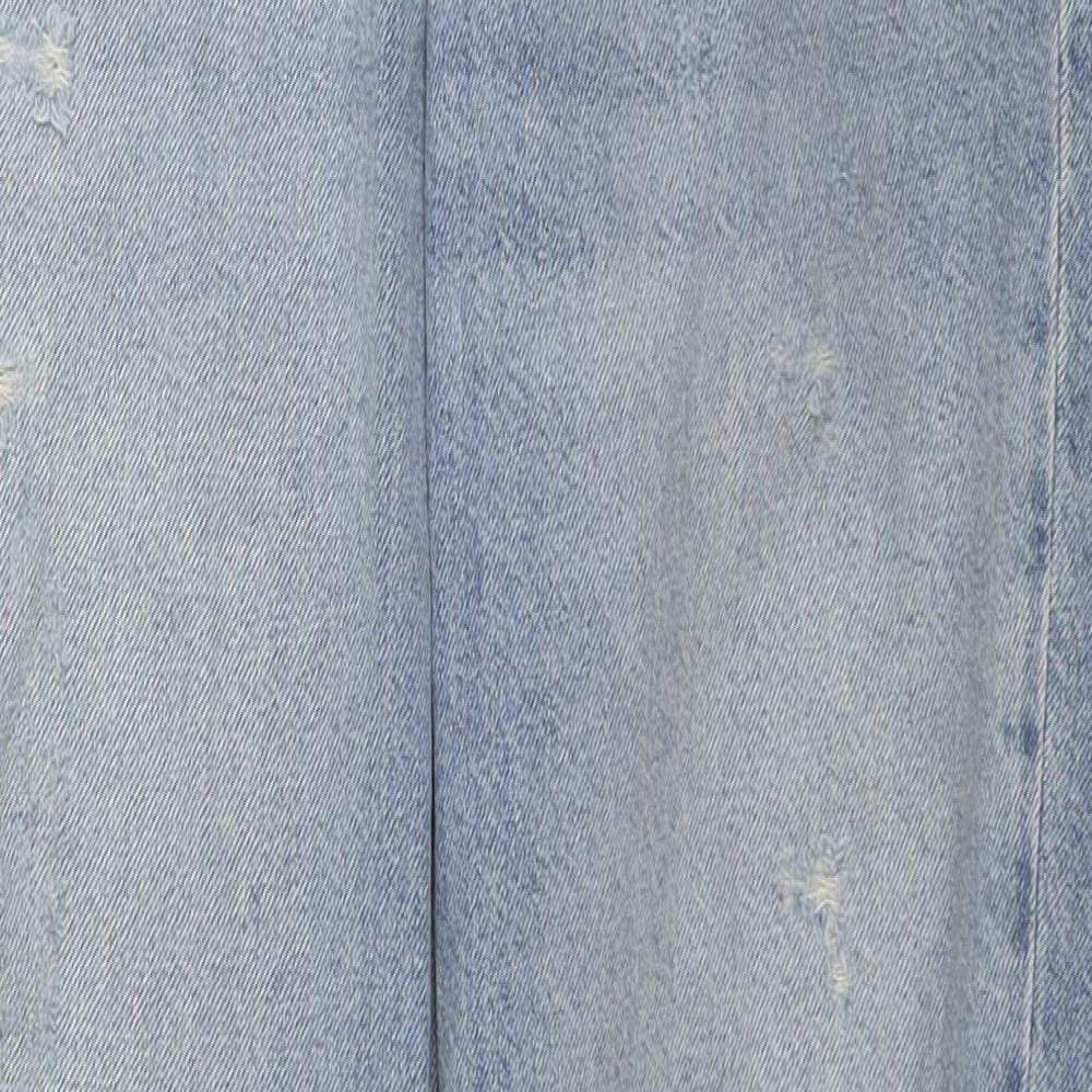 Womens UK Size 28 in H&M Regular Fit Straight Blue Jeans