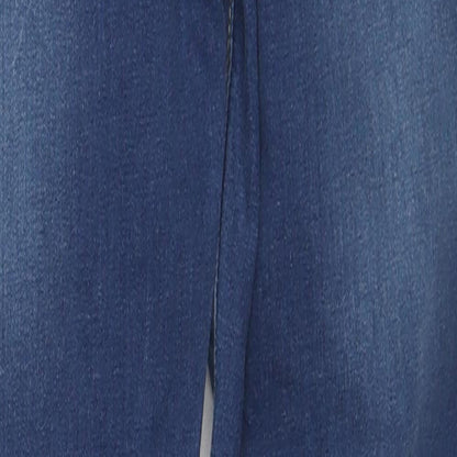 I SAW IT FIRST Womens Blue Cotton Skinny Jeans Size 6 L26 in Regular Zip