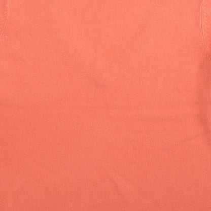 BHS Womens Pink V-Neck Acrylic Pullover Jumper Size 14