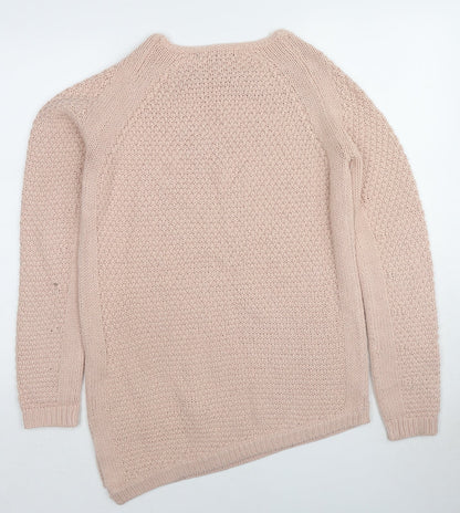 Womens UK Size 10 Heart & Soul Pink Pullover Jumper