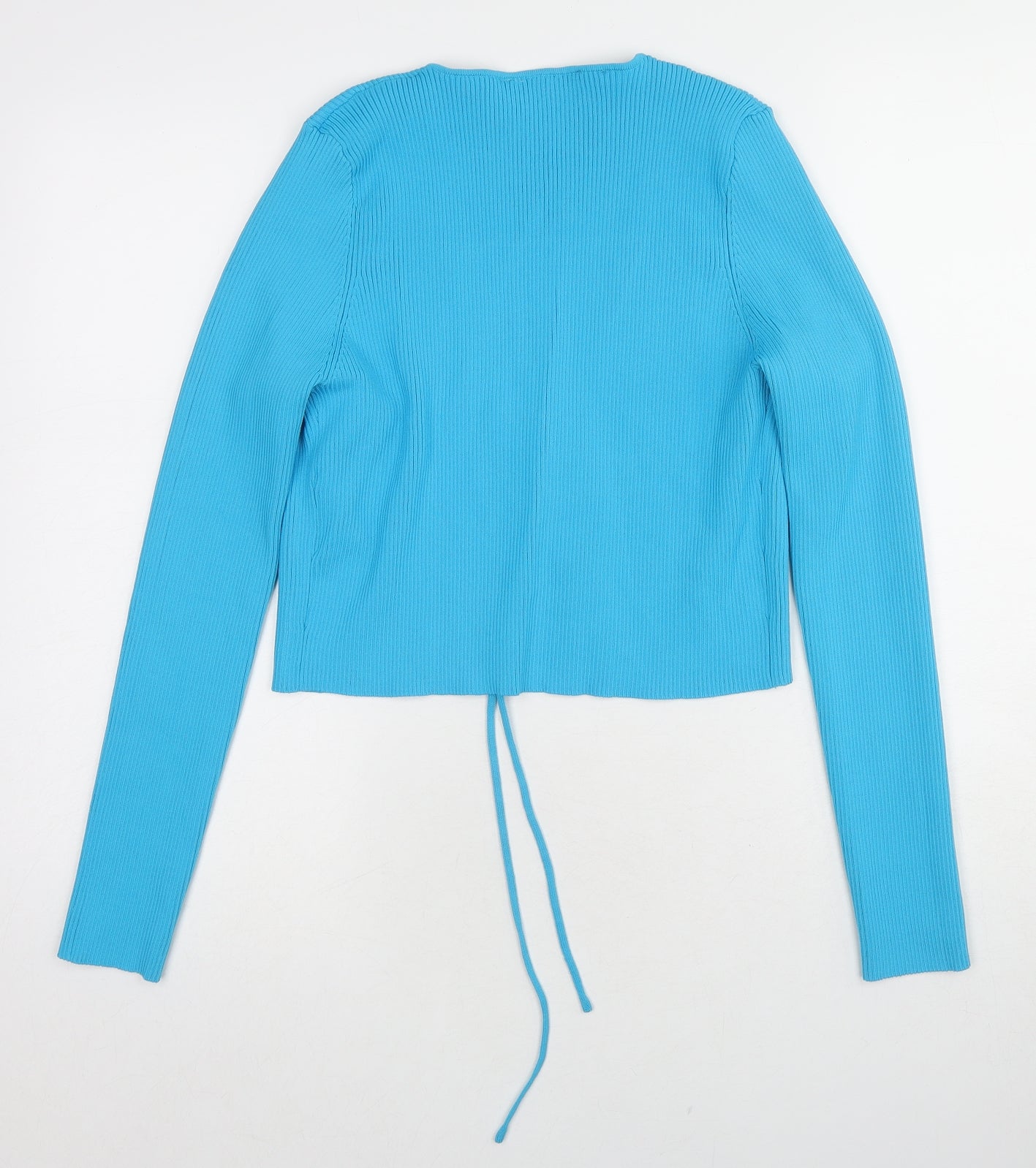 Womens UK Size L Zara Blue Cardigan Jumper