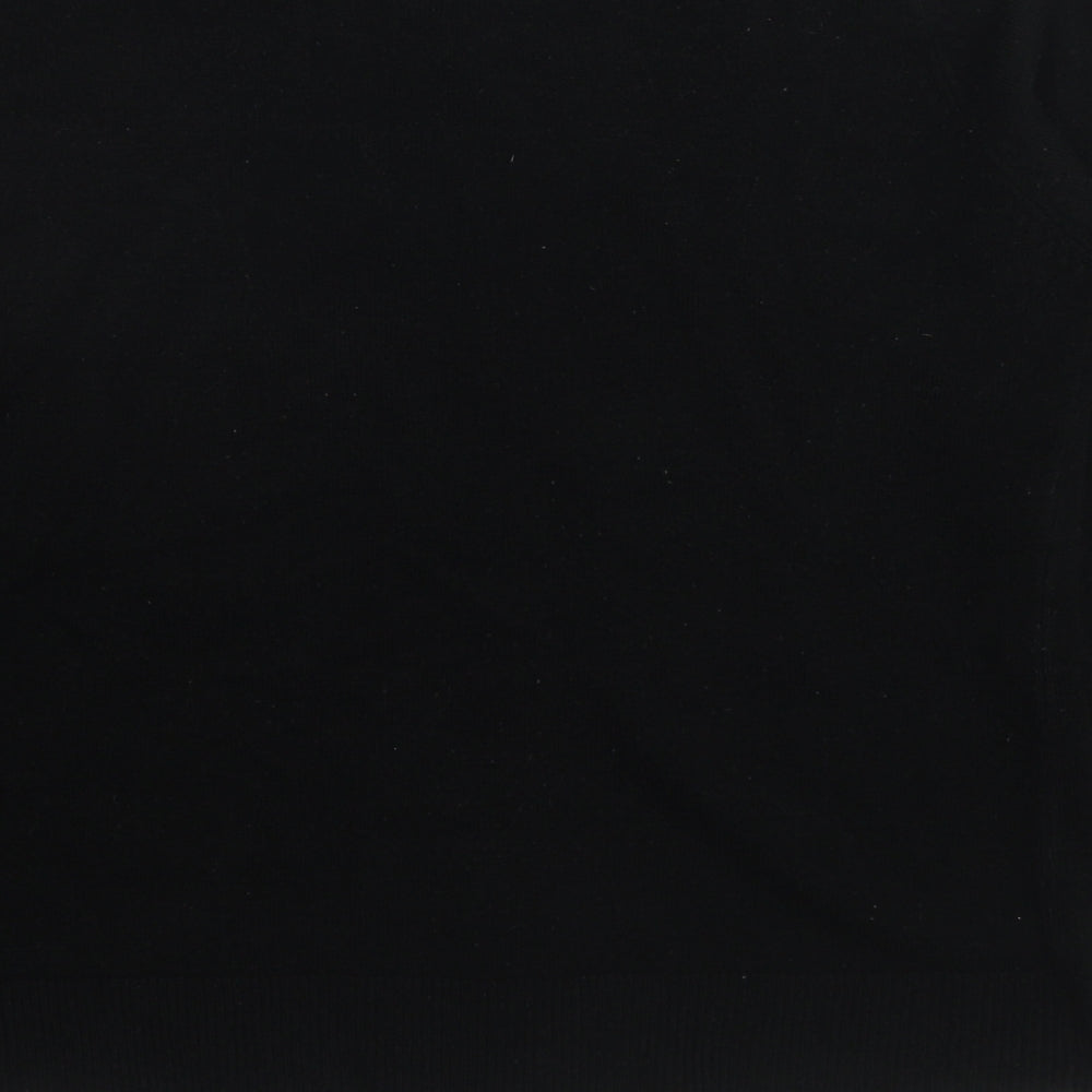 Ella J. Womens Black Round Neck Polyester Cardigan Jumper Size S