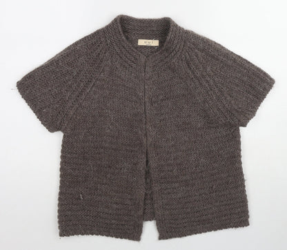 Womens UK Size 14 Oui Brown Cardigan Jumper