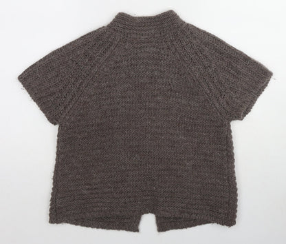 Womens UK Size 14 Oui Brown Cardigan Jumper