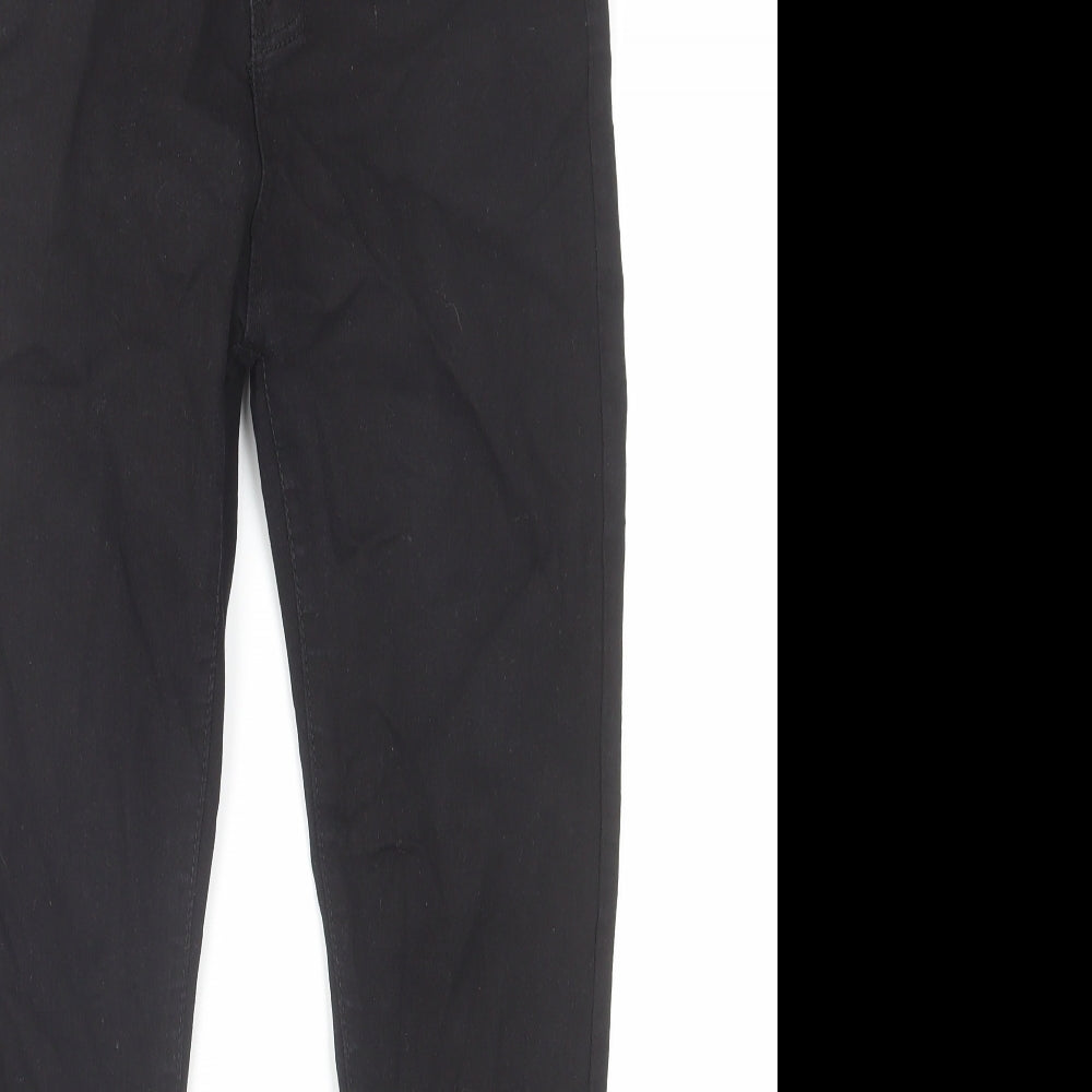 Womens UK Size 12 Denim Wise Regular Fit Skinny Black Jeans