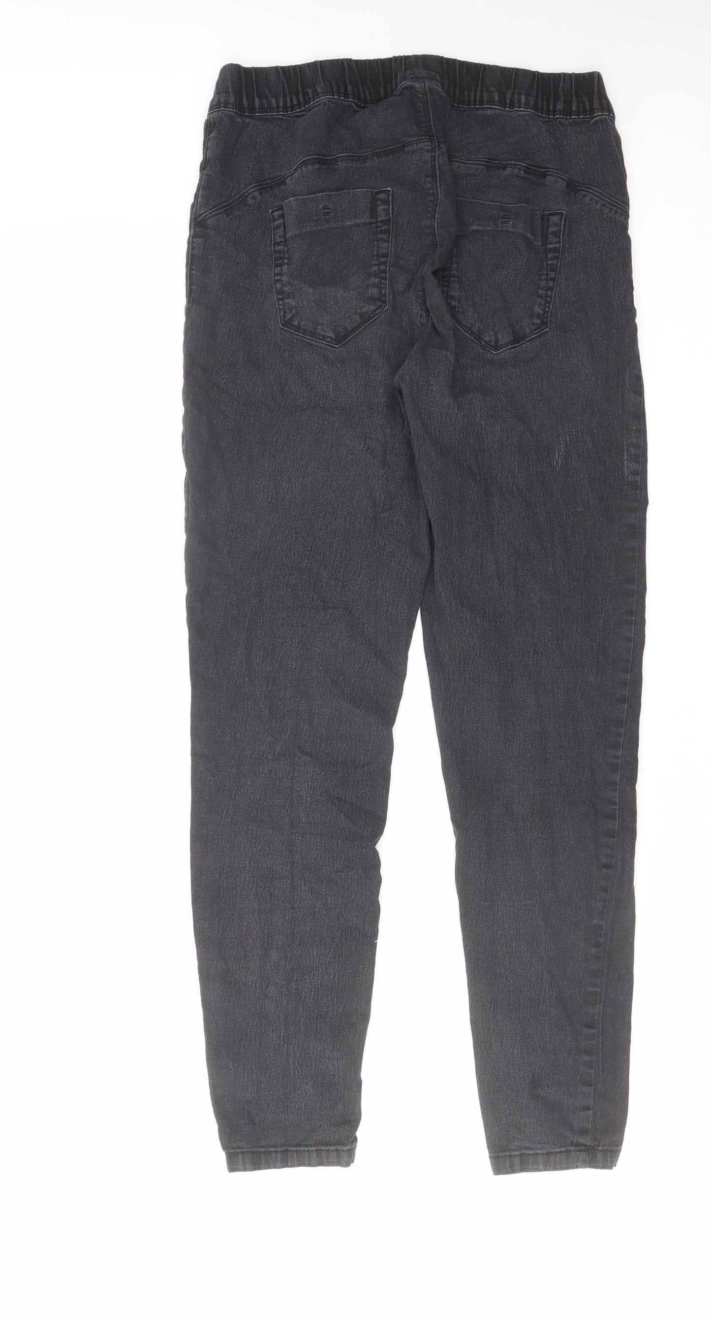 Denim & Co. Womens Black Cotton Jegging Jeans Size 14 L28 in Regular