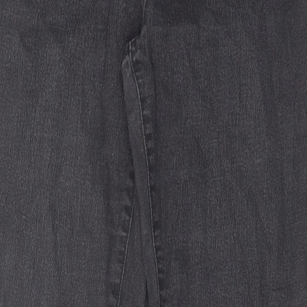 Denim & Co. Womens Black Cotton Jegging Jeans Size 14 L28 in Regular