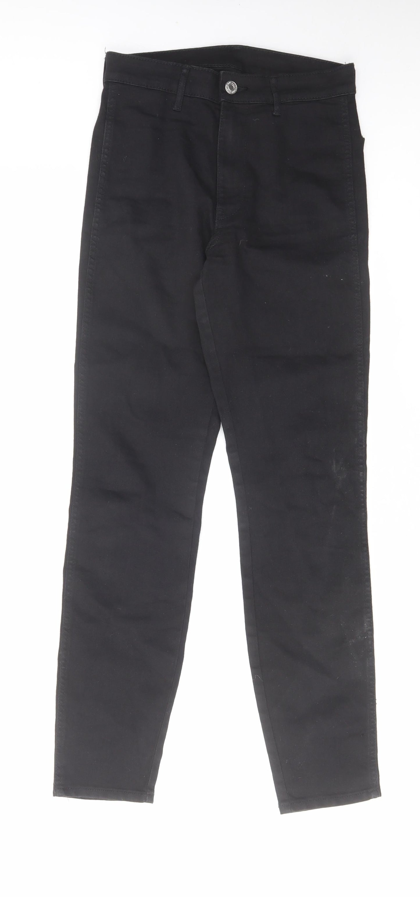 Womens UK Size 25 in H&M Regular Fit Skinny Black Jeans