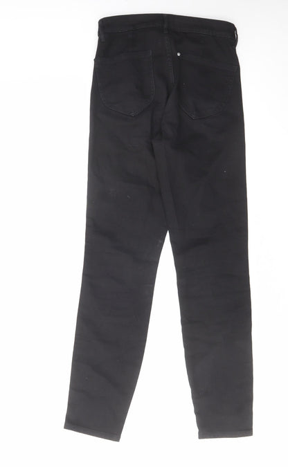 Womens UK Size 25 in H&M Regular Fit Skinny Black Jeans