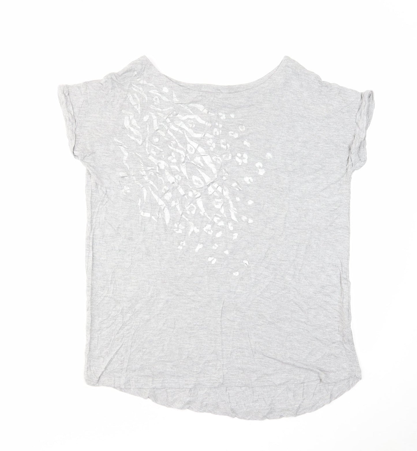 Womens UK Size 10 NEXT Grey Basic T-Shirt