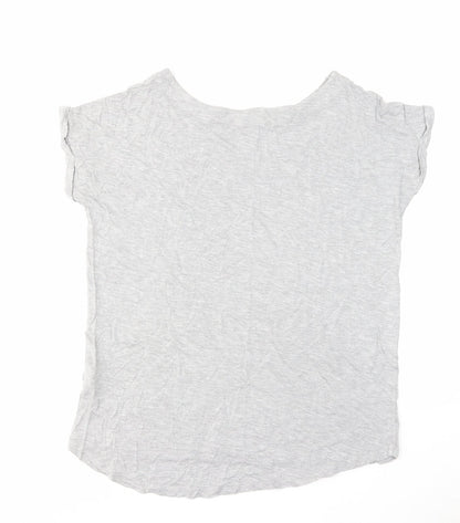Womens UK Size 10 NEXT Grey Basic T-Shirt