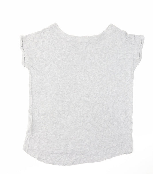 Womens UK Size 10 NEXT Grey Basic T-Shirt