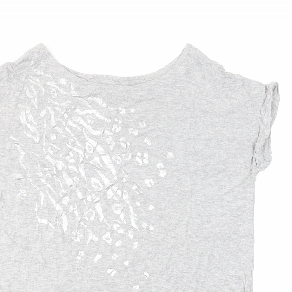 Womens UK Size 10 NEXT Grey Basic T-Shirt