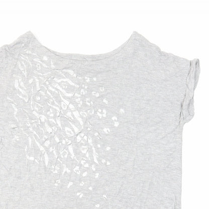 Womens UK Size 10 NEXT Grey Basic T-Shirt