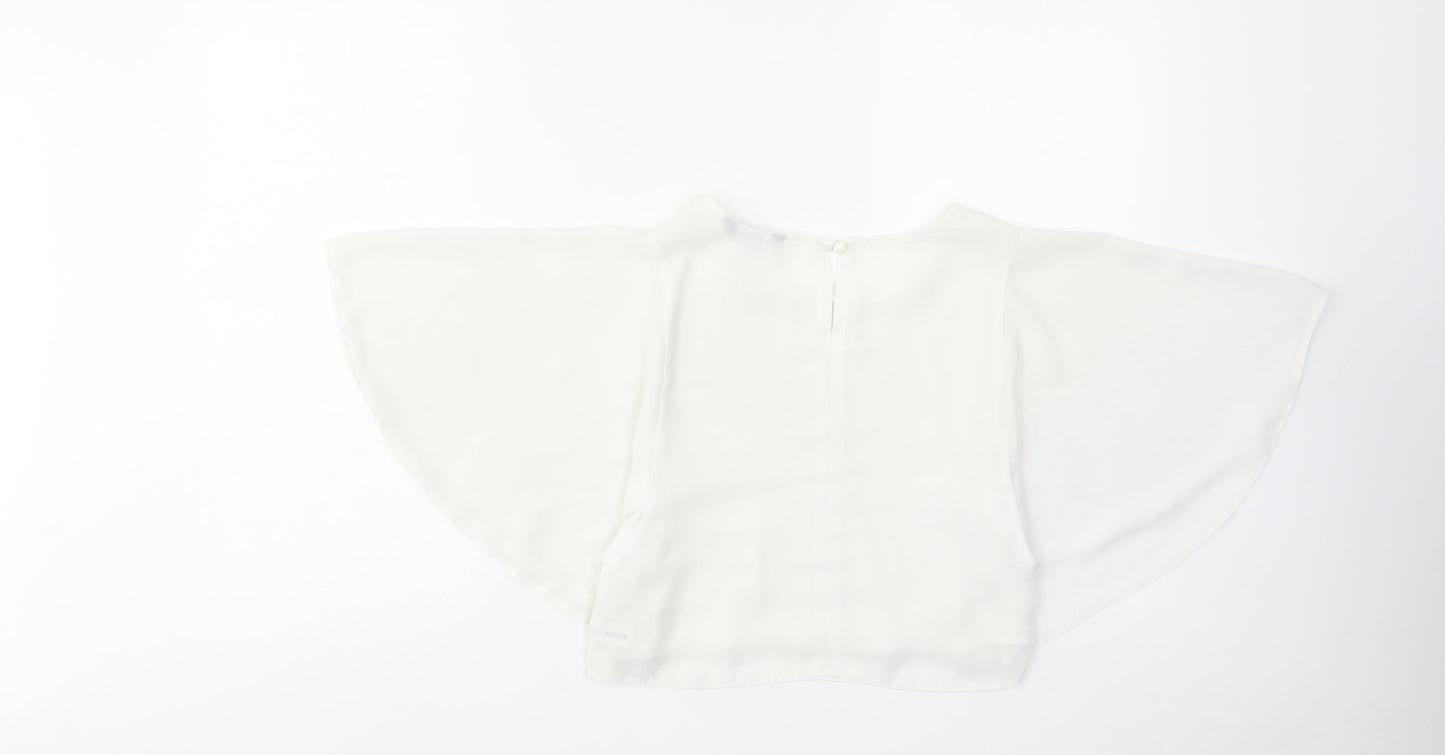 Womens UK Size 6 Select White Basic Blouse