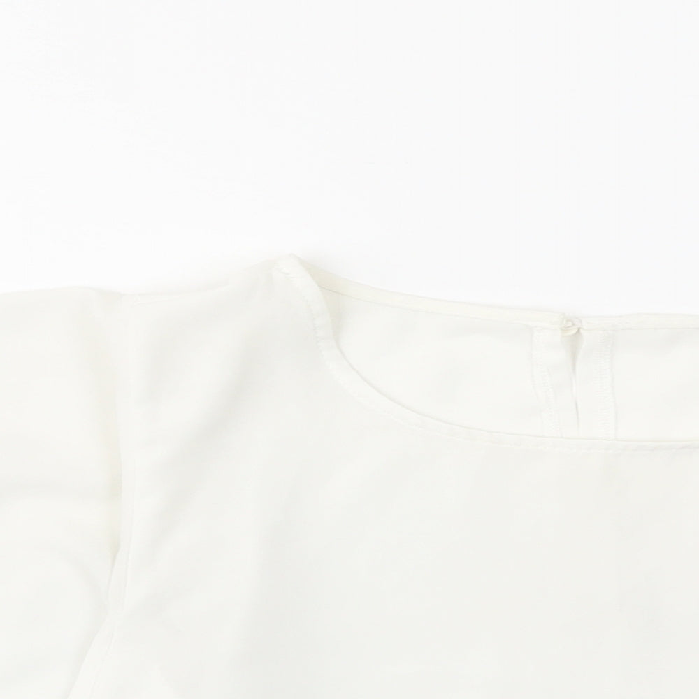 Womens UK Size 6 Select White Basic Blouse
