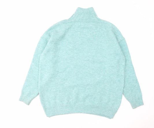 Womens UK Size S Topshop Blue Pullover Jumper