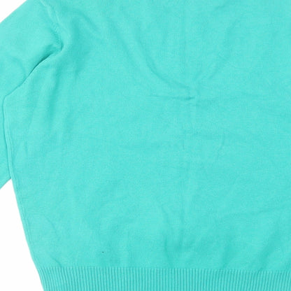 Womens UK Size M M&Co Green Pullover Jumper
