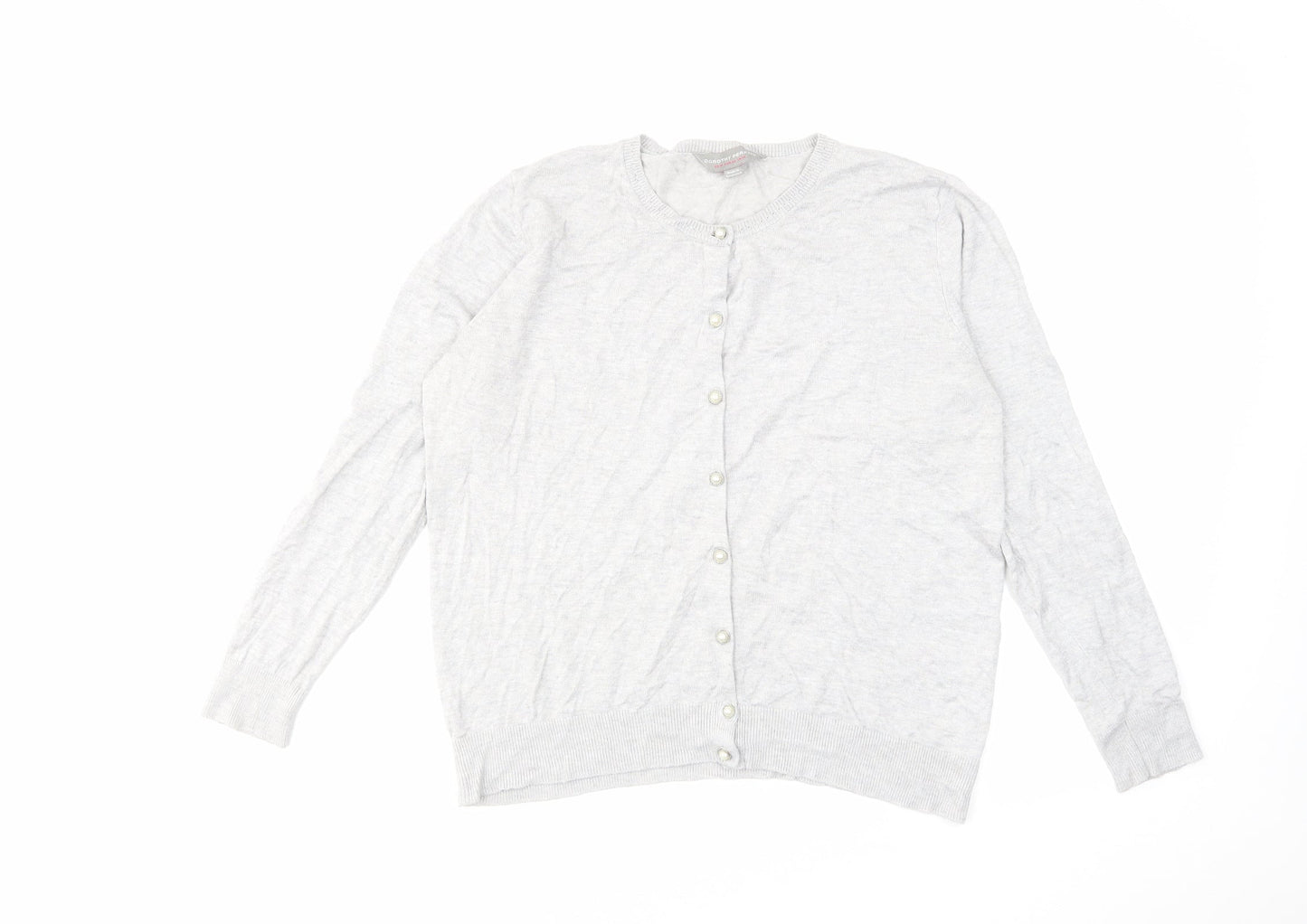 Womens UK Size 14 Dorothy Perkins Grey Cardigan Jumper