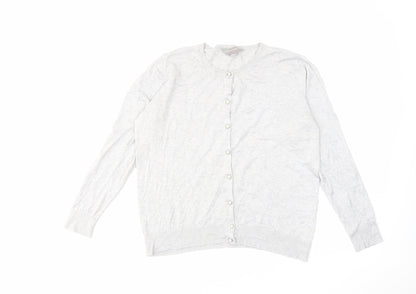 Womens UK Size 14 Dorothy Perkins Grey Cardigan Jumper