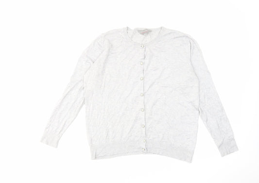 Womens UK Size 14 Dorothy Perkins Grey Cardigan Jumper