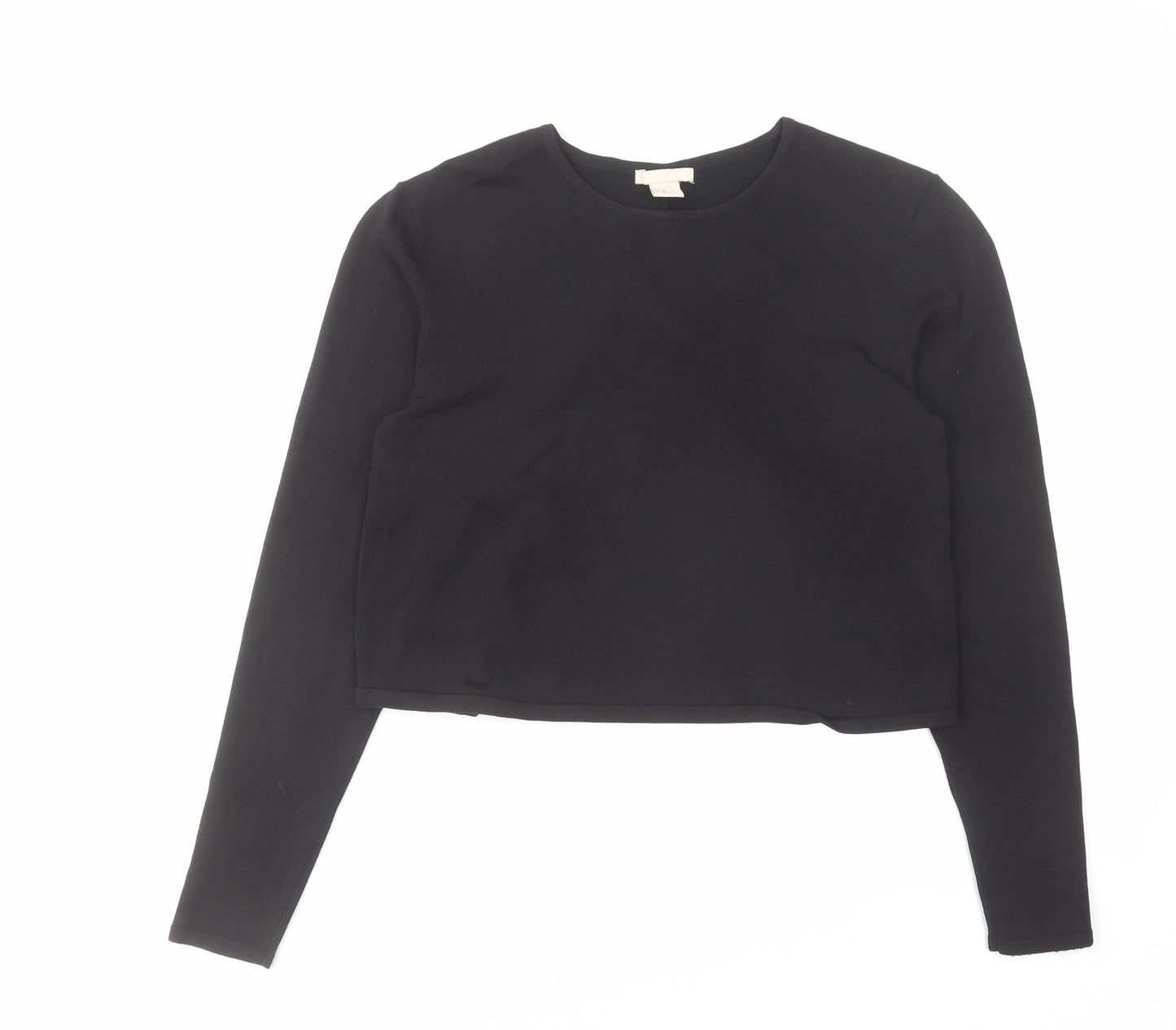 Womens UK Size 12 H&M Black Pullover Jumper