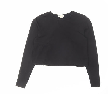 Womens UK Size 12 H&M Black Pullover Jumper