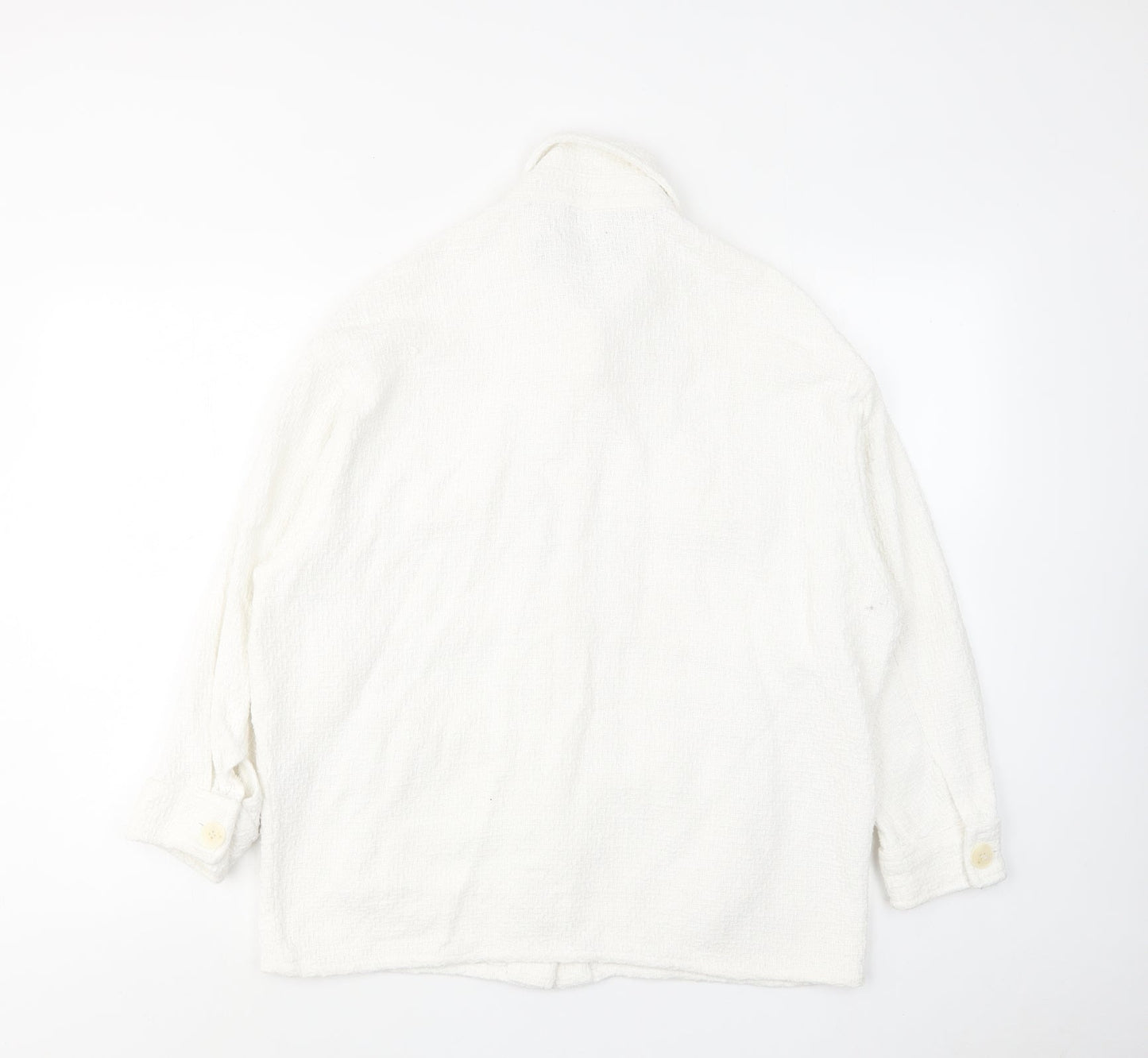 Zara Womens White Jacket Size XS Button