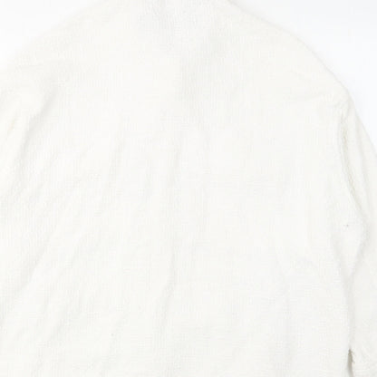 Zara Womens White Jacket Size XS Button