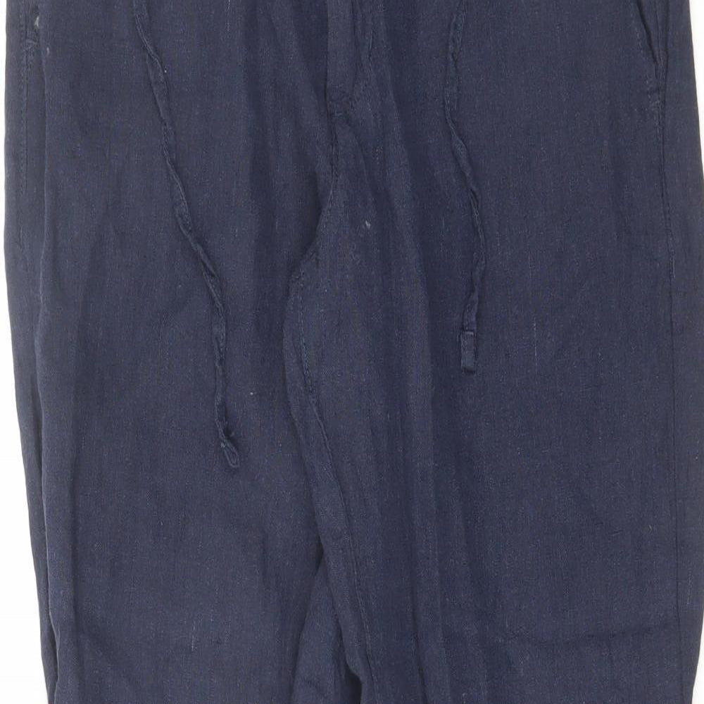 Womens UK Size 30 in H&M Regular Fit  Blue Trousers