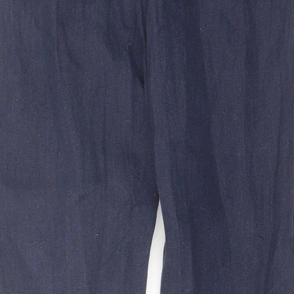 Womens UK Size 30 in H&M Regular Fit  Blue Trousers