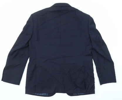 Autograph Mens Blue Wool Jacket Suit Jacket Size 42 Regular - Five-Button Sleeve