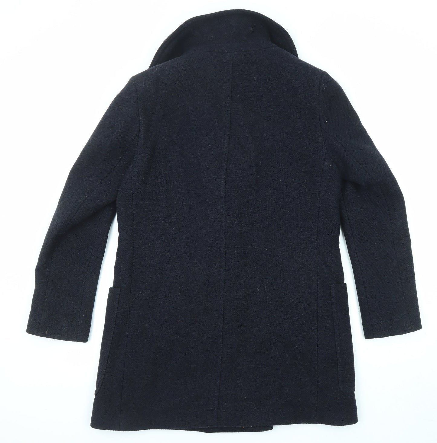 Womens UK Size 12 Marks and Spencer Blue Overcoat