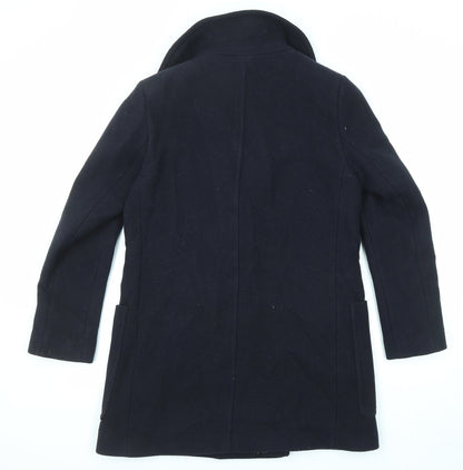 Womens UK Size 12 Marks and Spencer Blue Overcoat