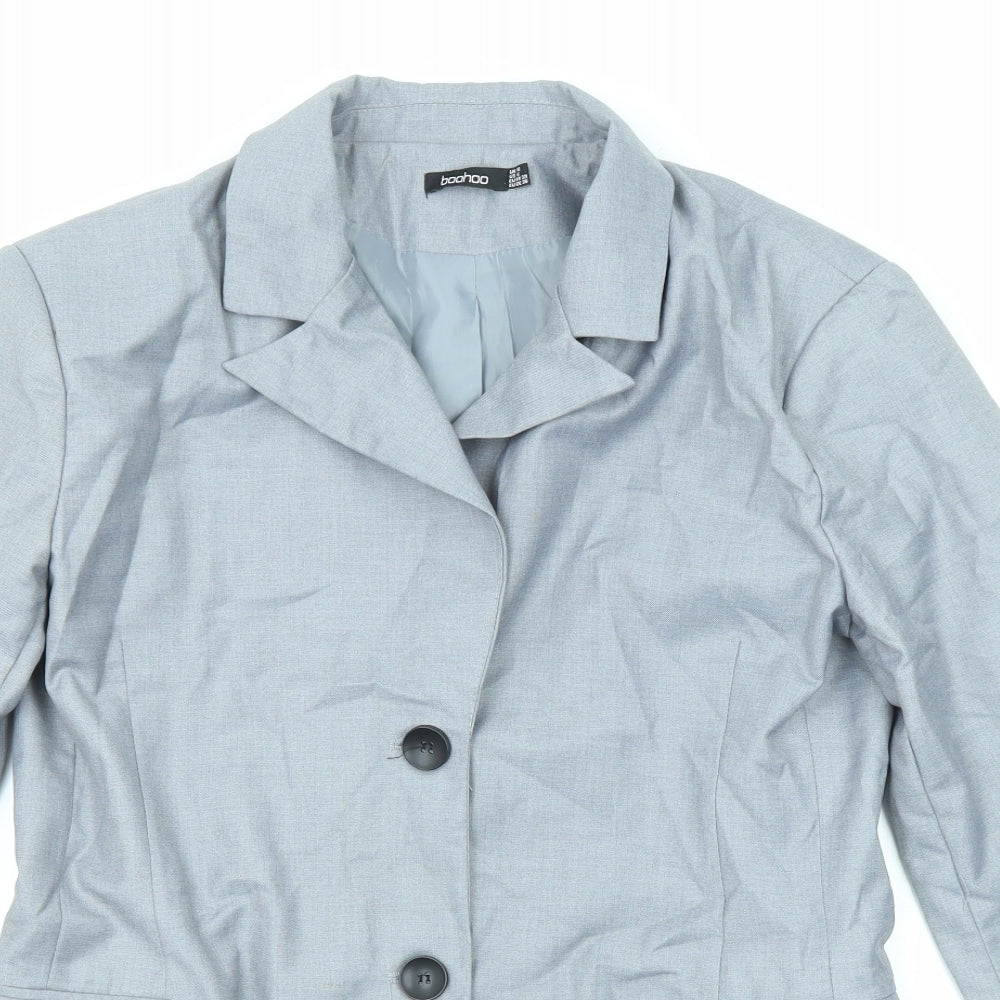 Womens UK Size 10 Boohoo Grey Jacket
